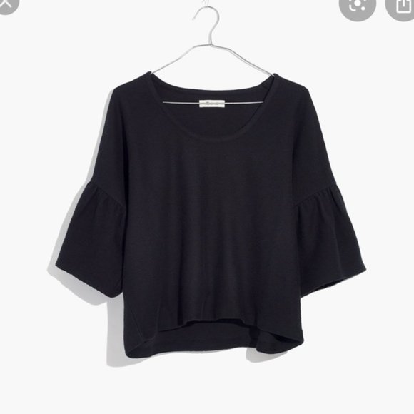 Madewell Texture & Thread Gathered-Sleeve Top - Picture 1 of 7